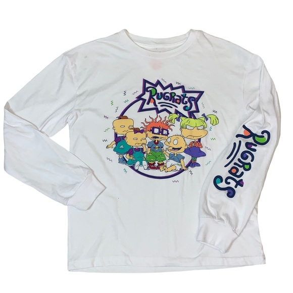 Nickelodeon Rugrats Tee Long Sleeve Graphic T-Shirt White - Picture 8 of 8